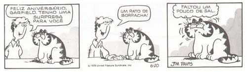 Garfield no início, em 1978.